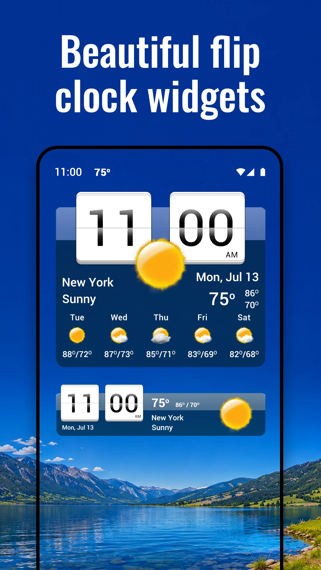 Sense Flip Clock & Weather screenshot