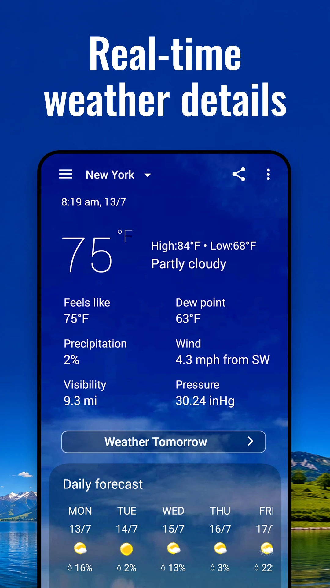 Sense Flip Clock & Weather screenshot
