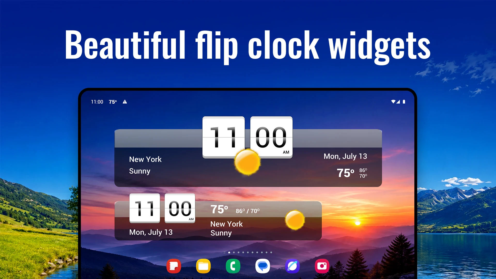 Sense Flip Clock & Weather screenshot